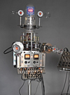Forbidden planet revisited par Peter Keene, robot synthétiseur analogique circuit cybernétique de Louis Baron.