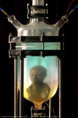 électrolyse du buste de Lénine - Peter Keene