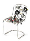 tube amplifier on chair design Peter Keene